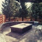 Custom Paver Patio with Fire Pit Cherokee
