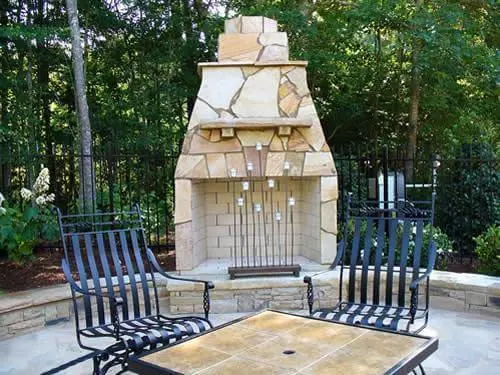 Custom Outdoor Fireplace